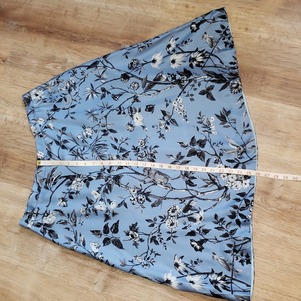 RARE, NWOT J.Crew Collection Rati Monkey A-line Silk Skirt, Size 12 - Picture 5 of 11